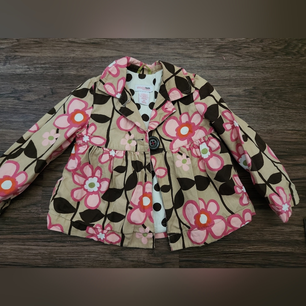 OshKosh B'gosh Floral Jacket - Pink and Brown
